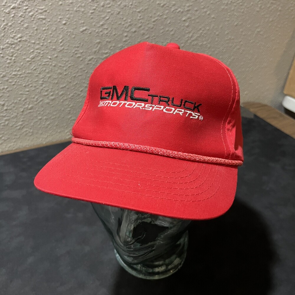 GMC Trucker Hat Ford Mack Auto Mechanic Chevy Farmer 80s Vintage Snapback Rope